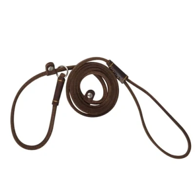 Afbeelding van Hondenriem Slip Lead, 1,5 m Lederen Pet Training Walking Lead Leash Verstelbare Touw Lijn voor Kleine Medium Honden