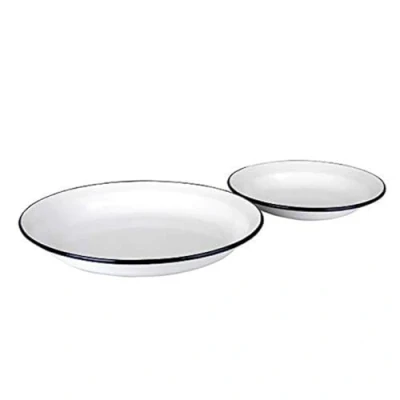 Afbeelding van Ibili 912928 bord van geëmailleerd staal, 28 cm, wit
