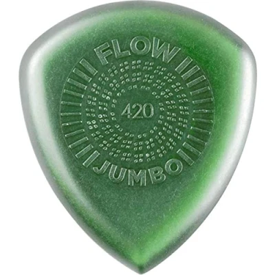 Afbeelding van Dunlop Flow Jumbo Grip 420 Pick 4.2mm plectrumset (2 stuks)