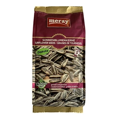 Afbeelding van Zonnebloempitten Dakota meray 300 g gezouten, geroosterd, verpakking van 2 stuks