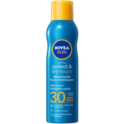 Afbeelding van 6x Nivea Sun Protect en Dry Touch Verfrissende Vernevelende Spray SPF 30 200 ml
