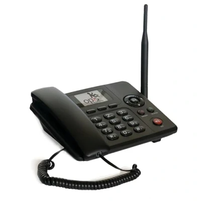 Afbeelding van Opis Technology Purofon Mobile 4G (EU versie): mobiele GSM tafeltelefoon met SIM kaart/seniorenmobiele telefoon vervanging/seniorentelefoon/SIM tafeltelefoon, Duitsland in zwart