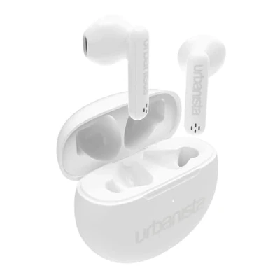 Afbeelding van Urbanista Austin draadloze oordopjes Bluetooth oortjes Pure White Wit Kunststof