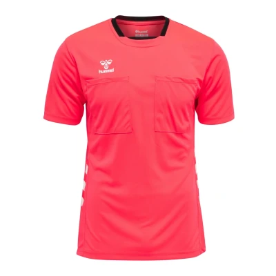 Afbeelding van Hummel Referee Chevron SS Jersey Heren sportshirts roze Mannen