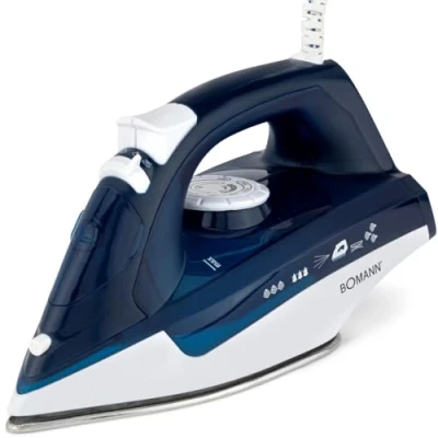 Afbeelding van Bomann DB 6004 CB Stoomstrijkijzer 2200W 250ml Blauw/Wit