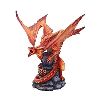 Afbeelding van Nemesis Now Volwassen vuurdraak Anne Stokes 24,5 cm beeldje, hars, rood, één maat
