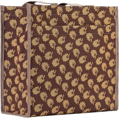 Afbeelding van Signare Cityshopper Schoudertas Luxe gobelinstof Jane&#039;s Oak Jane Austen
