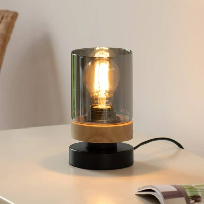 Afbeelding van Just Light Tafellamp Pasqual zwart 11310 18