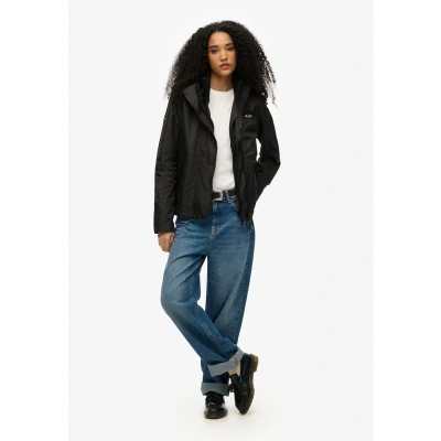 Afbeelding van Superdry Vrouwen Mountain Windjack met Capuchon Zwart Grootte: 40
