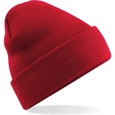 Afbeelding van Basic winter muts rood 100% acryl wintermuts