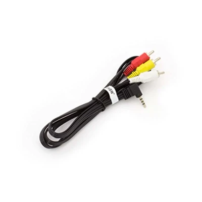 Afbeelding van vhbw Audio Video AV composietkabel compatibel met Sony DCR TRV18E, TRV19, TRV19E, TRV22, TRV22E camera, digitale camera