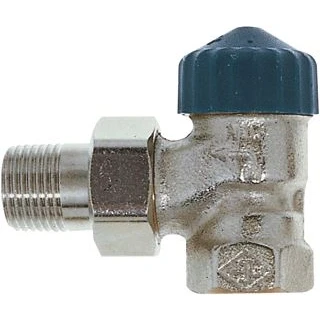 Afbeelding van Heimeier thermostatische radiatorkraan met vaste kv waarde 3 4 haaks t b v m30 kop bijzonder lage weerstand 2241 03 000
