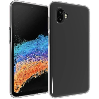 Afbeelding van Samsung Galaxy Xcover 6 Pro Hoesje Siliconen en TPU (zacht) Accezz Backcover/Softcase Transparant Telefoonhoesje