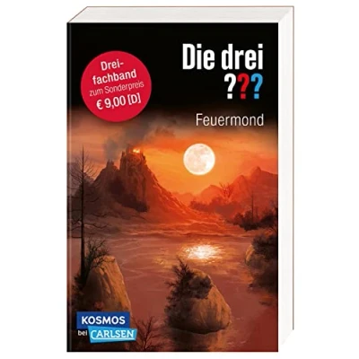 Afbeelding van Die drei ???: Feuermond. Dreifachband. (Enthält Bände: Das Rätsel der Meister, Pfad Täuschung, Nacht Schatten): &quot;Wir übernehmen jeden Fall&quot;