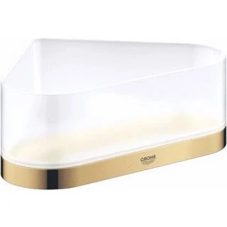 Afbeelding van Grohe selection korf met houder zeepschaal hoekmontage glas metaal cool sunrise 41038gl0