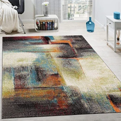 Afbeelding van Paco Home Designervloerkleed Modern Laagpolig Woonkamer Bont Trendy Gemêleerd Multicolour 160x230 cm
