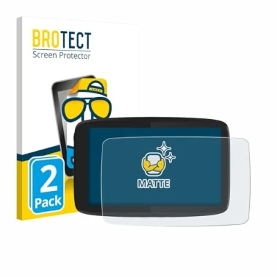 Afbeelding van BROTECT Screenprotector voor TomTom GO Camper Tour Folie Beschermfolie matte (2 Stuks)