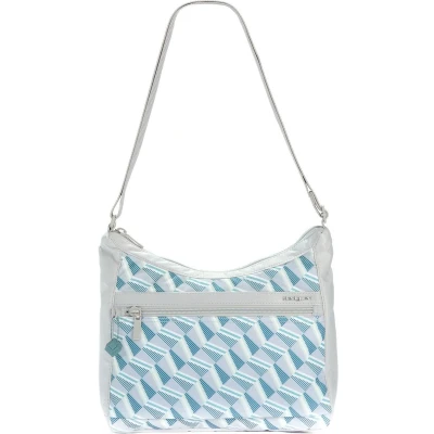 Afbeelding van Hedgren Schoudertas Inner City Harper&#039;s S Shoulder Bag RFID Sailor Print Grijs Turquoise