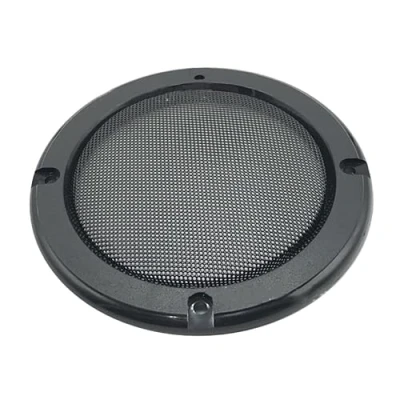 Afbeelding van Autoluidsprekerafdekking, 8 inch mesh luidspreker, rooster grill van metaal en ABS kunststof beschermhoes, decoratief rooster, beschermrooster, afdekking voor auto subwoofer audiosysteem