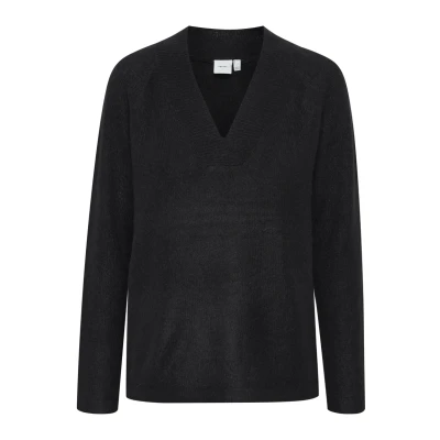 Afbeelding van ICHI Kamara Trui, Dames, Maat: Small, Black