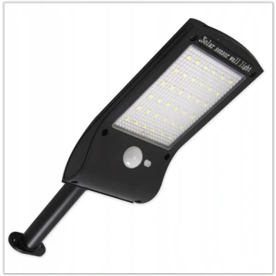 Afbeelding van Solar LED lamp Beweging + schemersensor Koud wit