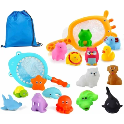 Afbeelding van Allerion Bad Squirt Speelgoed Set 18 delig Bath Squirters