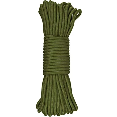 Afbeelding van normani Stevig polypropyleen touw, belastbaar tot 250 kg, universeel inzetbaar, kleur olijf, maat 5 mm/15 m