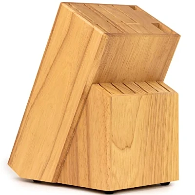 Afbeelding van Houten Messenblok Zonder Messen Coninx RAF Rubberhout Messenhouder Hout