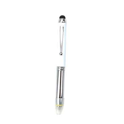 Afbeelding van LED Pen BE TOOL Torch Balpen 3 in1 Pen/Stylus/LED Licht, Powered Ink Penlights met Refill en Batterijen voor Night Write (1 Pack, Wit)