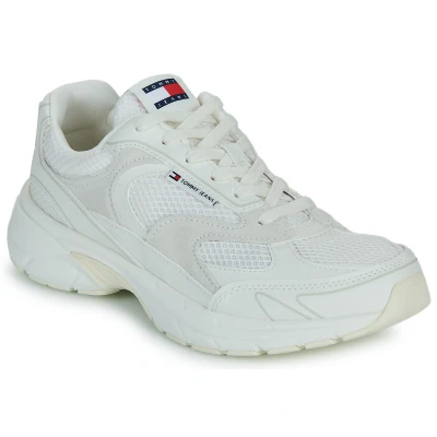 Afbeelding van Tommy Jeans THE Coney Sneakers laag, Heren, Maat: 41, Ecru Imitatieleer/ textiel