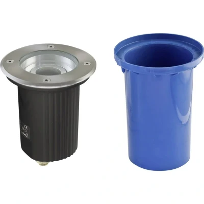 Afbeelding van EVN 678235 Vloerinbouwlamp GU10 Hoogvoltage halogeenlamp RVS