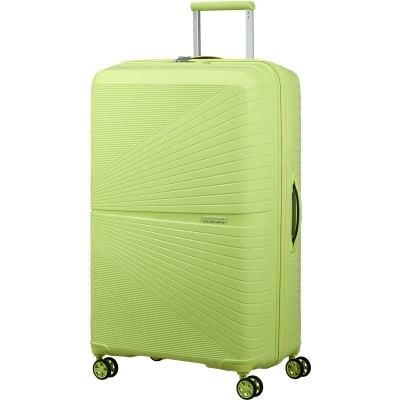 Afbeelding van American Tourister Grote trolley van polypropyleen, licht en robuust met vaste sluiting 3 cijferige cijfercombinatie TSA functie, 4 zwenkwielen, draaggreep bovenaan, A645 Electric Lime, L