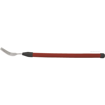 Afbeelding van Able2 Ornamin flexibel bestek vork Rood