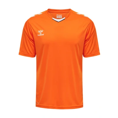 Afbeelding van Hummel Hmlcore XK POLY S/S Tshirt print, Heren, Maat: Medium, Orange tiger