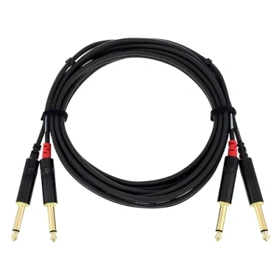 Afbeelding van CORDIAL Cables audiokabel dubbele Jack mono 3 m AUDIO Essentials kabel