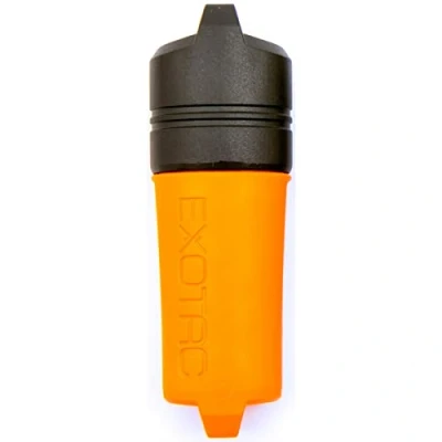 Afbeelding van Exotac Heren Firesleeve Waterdichte Aansteker Houder Oranje, Medium