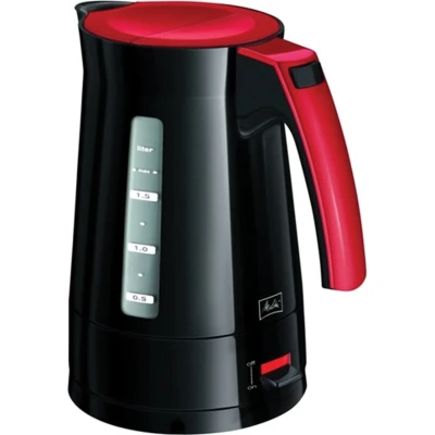 Afbeelding van Melitta waterkoker enjoy aqua zwart rood 6761190 4006508199945 Alle Artikels Afgewerkte producten