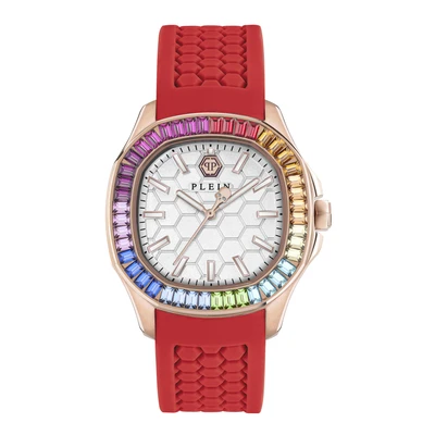 Afbeelding van Philipp Plein The $Pectre PWTAA1024 Horloge Siliconen Rood Ø 38 mm