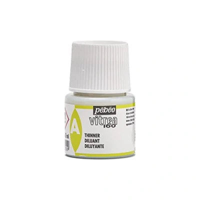 Afbeelding van Pebeo Transparante Glasverf Vitrea 160C Verfverdunner Transparant 45 ML