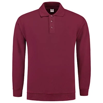Afbeelding van Tricorp Polosweater Boord Casual Wijnrood 5XL
