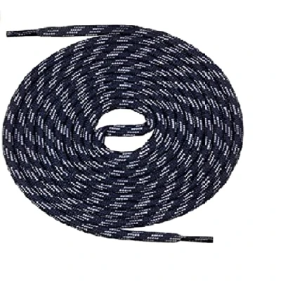 Afbeelding van Mount Swiss Ronde veters voor wandelschoenen, trekkingschoenen en werkschoenen extra scheurvast ø 5 mm kleur donkerblauw grijs m2, lengte 180 cm
