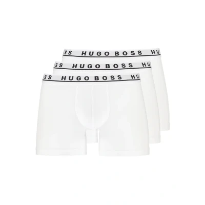 Afbeelding van Hugo Boss heren boxershorts wit effen