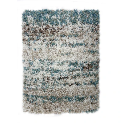 Afbeelding van Hoogpolig vloerkleed Malta Blauw/Gemeleerd 6959 200x290cm Antoin Carpets