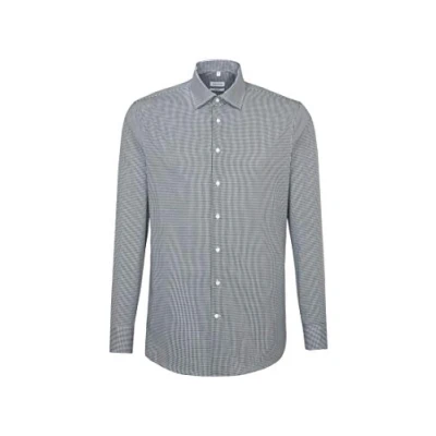Afbeelding van Seidensticker Shaped FIT Overhemd, Heren, Maat: 37, Dark blue