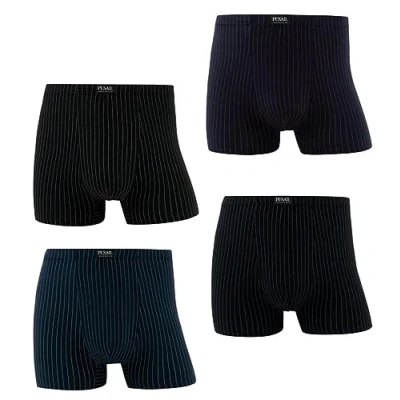 Afbeelding van Set van 4 boxershorts voor heren, zachte, ademende viscose bamboe, oversized, retroshorts, meerkleurig 2, 4XL