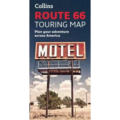 Afbeelding van Collins Route 66 Touring Map: Plan your adventure across America