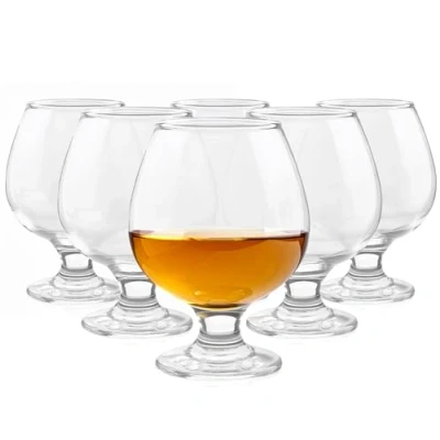 Afbeelding van Glasmark KROSNO, 350ml, Set van 6 stuks, glas voor cognac, Brandy, Bourbon, Snifter Hoogglans, glazen, Ideaal thuis, restaurants en feesten, hoogglans