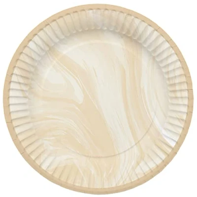 Afbeelding van Borden Marmer Beige 23 cm 8 stuks