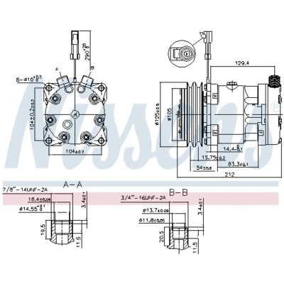 Afbeelding van Nissens Airco compressor 89518