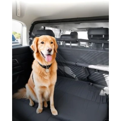 Afbeelding van VEVOR Auto Hondenrek Barrière Huisdier 116cm Brede Vrachtwagen Scheidingswand